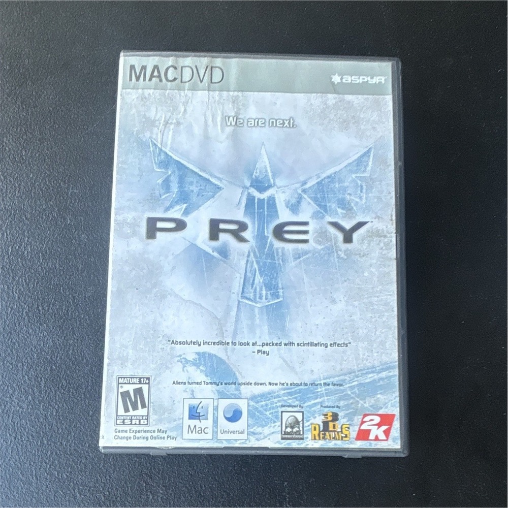 2K Prey Mac DVD Game Shooter FPS Prey Series M (Mature) 2006